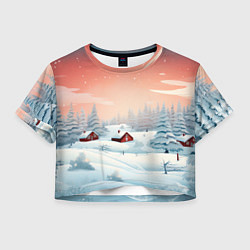 Женский топ Погружение в зимнюю атмосферу