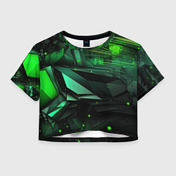 Женский топ Мир абстрактной зелени
