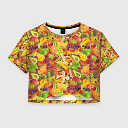 Женский топ Экзотические фрукты и ягоды