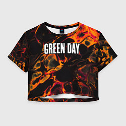 Женский топ Green Day red lava