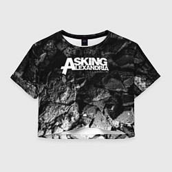 Женский топ Asking Alexandria black graphite