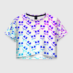 Женский топ Marshmello pattern neon