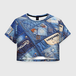 Женский топ Vanguard jeans patchwork - ai art