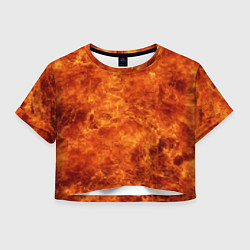 Женский топ Пламя 8бит текстура