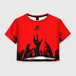 Футболка 3D укороченная женская V1 Ultrakill, цвет: 3D-принт