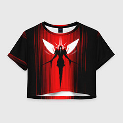 Футболка 3D укороченная женская Gabriel Ultrakill, цвет: 3D-принт