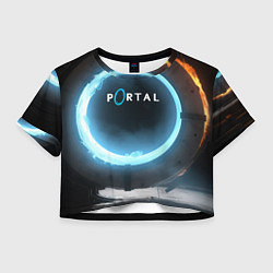 Женский топ Portal logo game