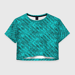 Женский топ Кристальный голубой текстура