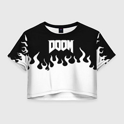 Женский топ Doom fire white