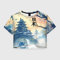 Женский топ Japanese landscape - watercolor
