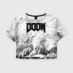 Женский топ Doom white graphite