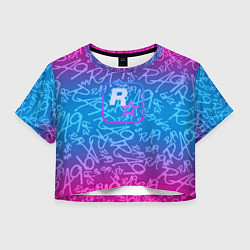 Женский топ Rock star neon