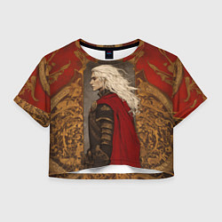 Футболка 3D укороченная женская Дампир Алукард, цвет: 3D-принт