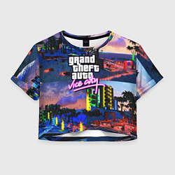 Женский топ GTA vice city коллаж