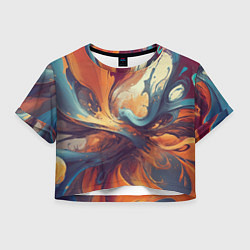 Женский топ Акриловая абстракция в стиле Vallejo