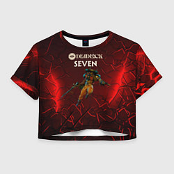 Футболка 3D укороченная женская Deadlock Seven, цвет: 3D-принт