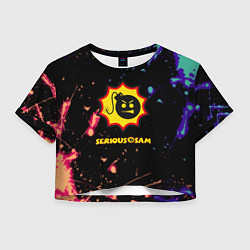 Женский топ Serious Sam краски текстура