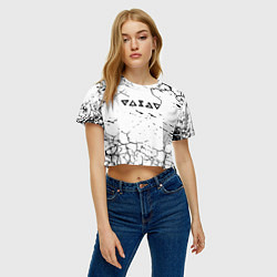 Футболка 3D укороченная женская Ведьмак трещины в земле, цвет: 3D-принт — фото 2