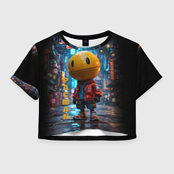 Футболка 3D укороченная женская Urban Pac 8bit, цвет: 3D-принт