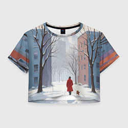 Женский топ Прогулка зима