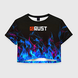 Женский топ Rust neon flame