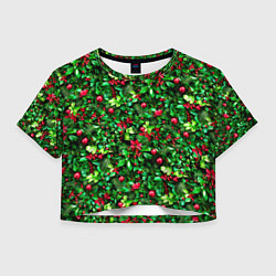 Женский топ Ягоды падуба на новогодней елке