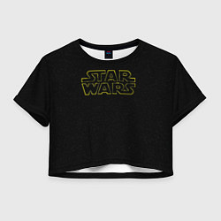 Футболка 3D укороченная женская Logo - Star Wars, цвет: 3D-принт