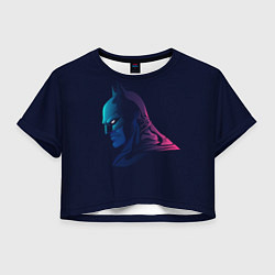 Футболка 3D укороченная женская Batman gradient, цвет: 3D-принт