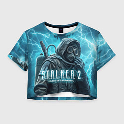 Футболка 3D укороченная женская S t a l k e r 2 heart of Chornobyl, цвет: 3D-принт