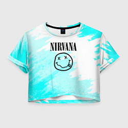 Женский топ Nirvana rock music color