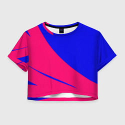 Женский топ Сочный синий с розовым двуцветный