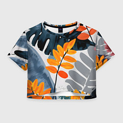 Женский топ Контрастные листья