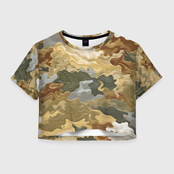 Женский топ Золотистый камуфляж