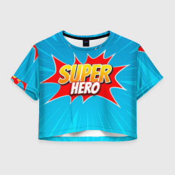 Женский топ Superhero comic style