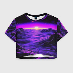 Женский топ Космический пейзаж и комета