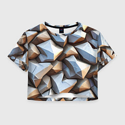 Женский топ Каменно металлическая абстракция