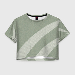 Женский топ Светлый серо-зелёный абстрактный
