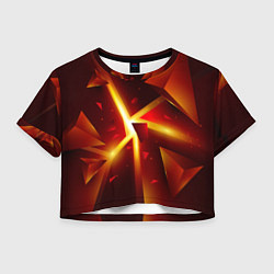 Женский топ Трехмерный взрыв неоновых плит абстракция