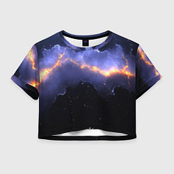 Женский топ Молния в фиолетовом небе текстура