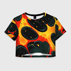 Женский топ Оранжевые разломы текстура