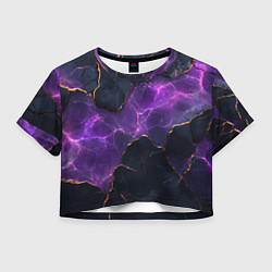 Женский топ Фиолетовый разлом с молниями