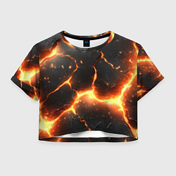 Женский топ Лава и разлом плит