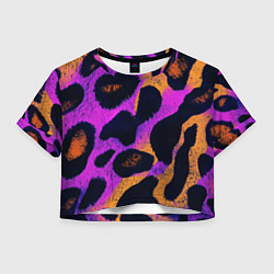 Женский топ Неоновый леопардовый узор