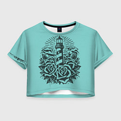 Женский топ Маяк и розы