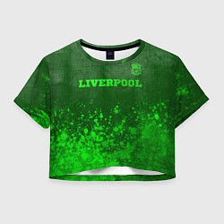 Женский топ Liverpool - green gradient посередине