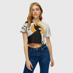Футболка 3D укороченная женская Девушка Бэтмен, цвет: 3D-принт — фото 2