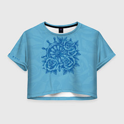 Женский топ Штурвал и три розы