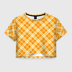 Женский топ Жёлтый крупная клетка
