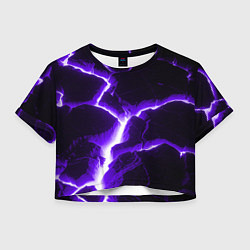 Футболка 3D укороченная женская The rift, цвет: 3D-принт