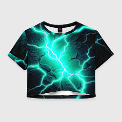 Женский топ Color light blue black